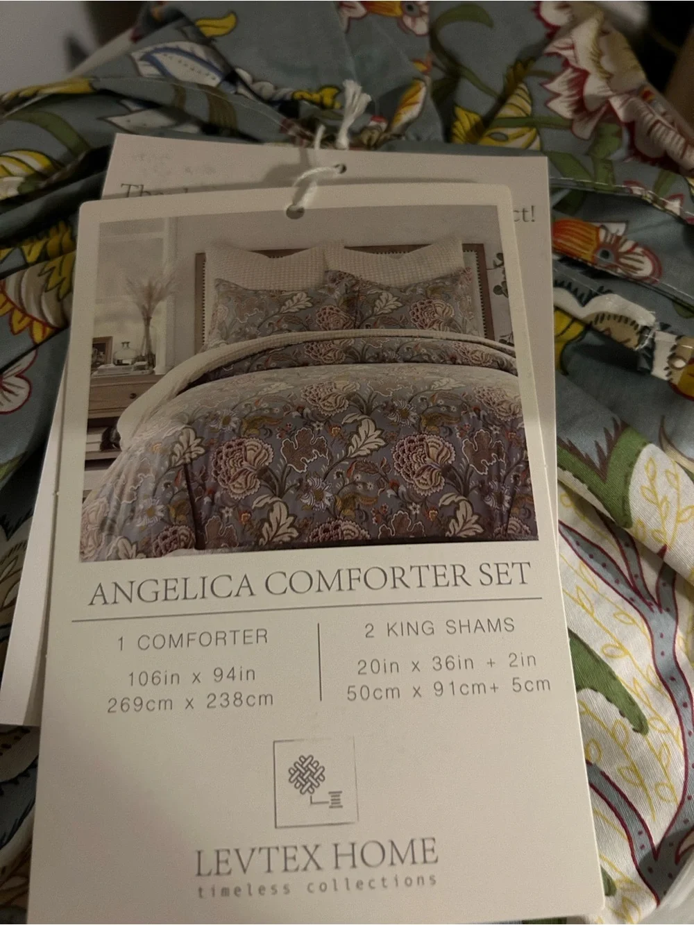 Levtex Home Angelica Reversible King/ Cal King Comforter Set (106x94in)